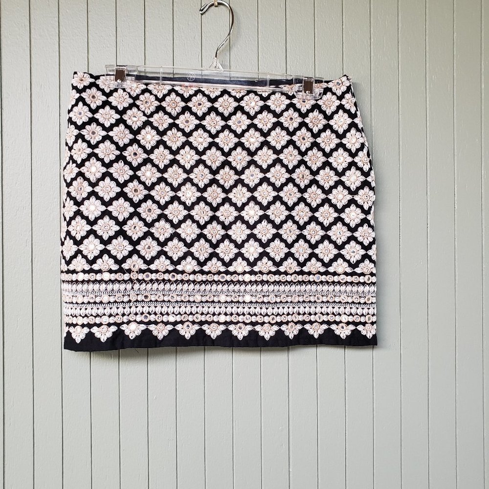 Chelsea & Violet Embroidery Mini Skirt